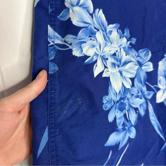 Vintage Polo Ralph Lauren Blue Floral Hawaiian Board Shorts - Picture 5 of 12